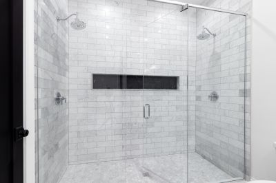 Luxurious Walk-in Shower with Multiple Shower Heads
